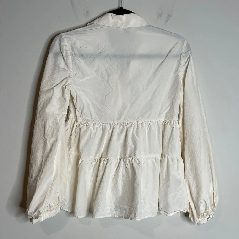 Kate Spade New York | Women’s Taffeta Cosmo Top Rhinestone Buttons Size 0